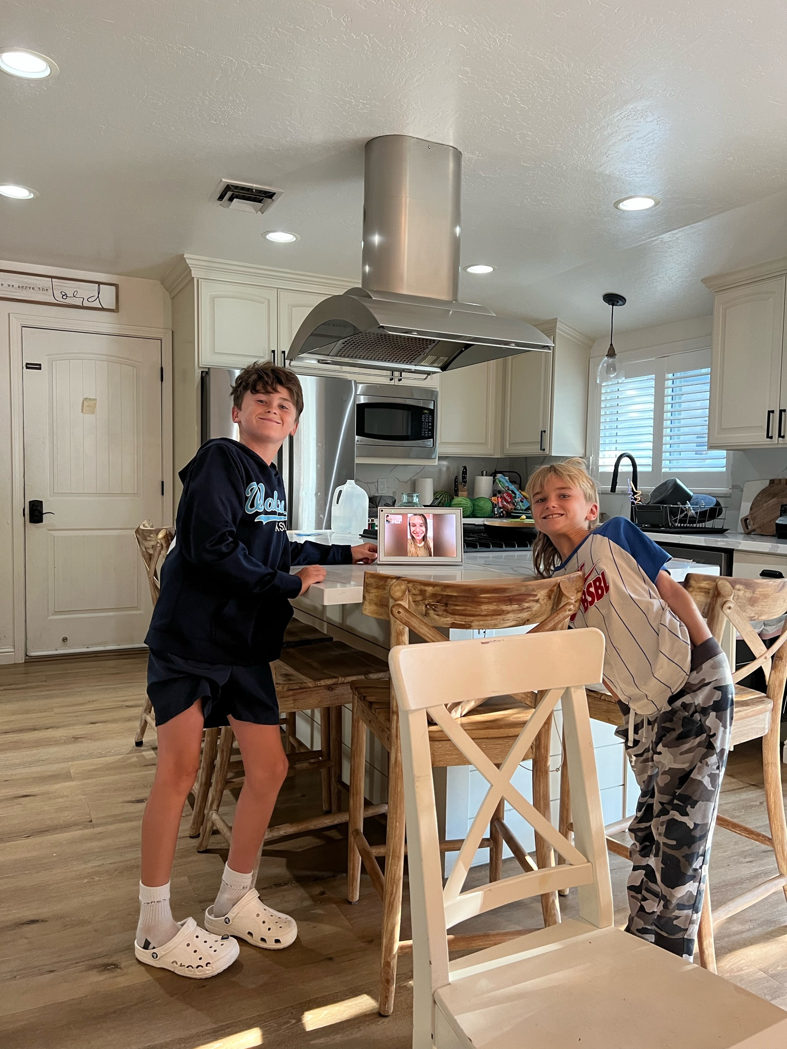Still obsessed with the Facebook Portal— feels like our family afar is in the kitchen with us this morning. 

#LTKhome #LTKfamily #LTKkids