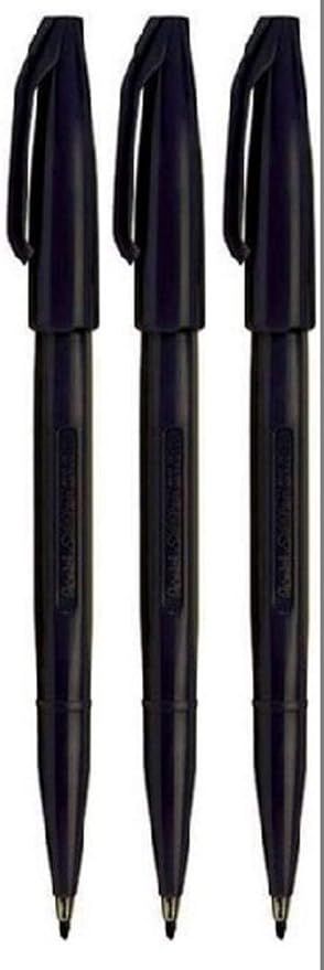 Pentel Black Original Sign Pen S520 Fibre Tip Marker Pens Colour Fineliner 2mm Nib 1mm Line Width... | Amazon (US)