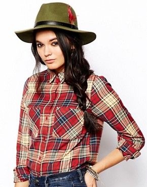 ASOS Feather And Band Felt Fedora Hat | ASOS US