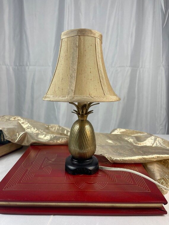 Vintage Brass Pineapple Small Lamp/Nightlight | Etsy (US)