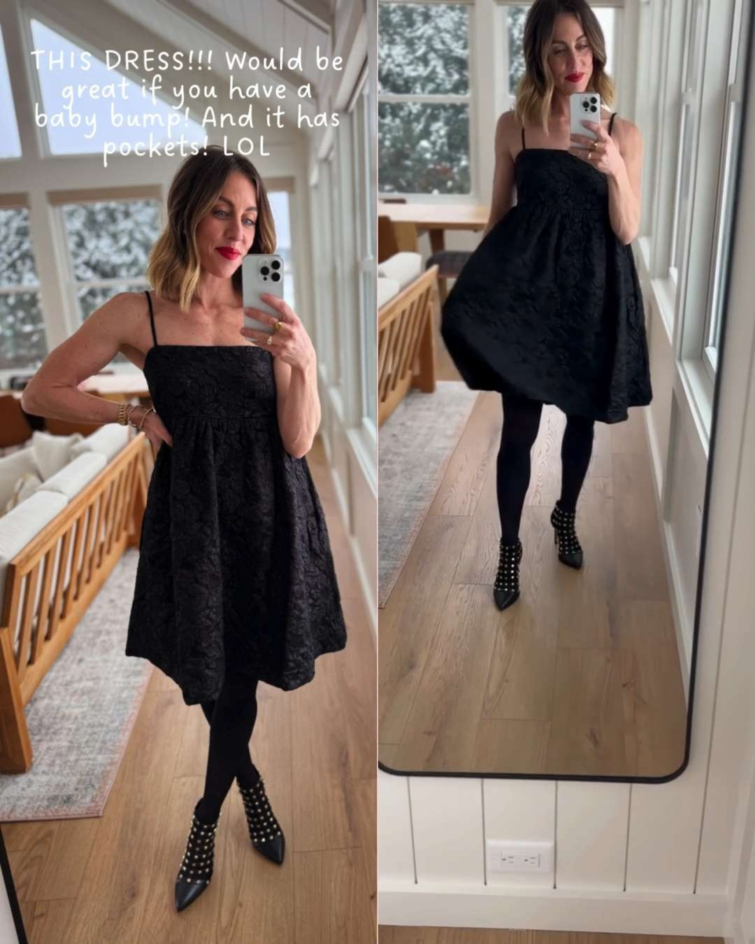 I LOVE THIS DRESS! Would be so great for a growing baby bump too! 

 #LTKHoliday #LTKFindsUnder100 #LTKBump