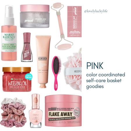 love gifting a colorful coordinated self-care basket of goodies - linked all my pink picks below 👇  

#LTKFind #LTKbeauty #LTKGiftGuide