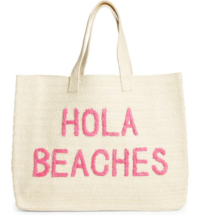 Hola Beaches Straw Tote