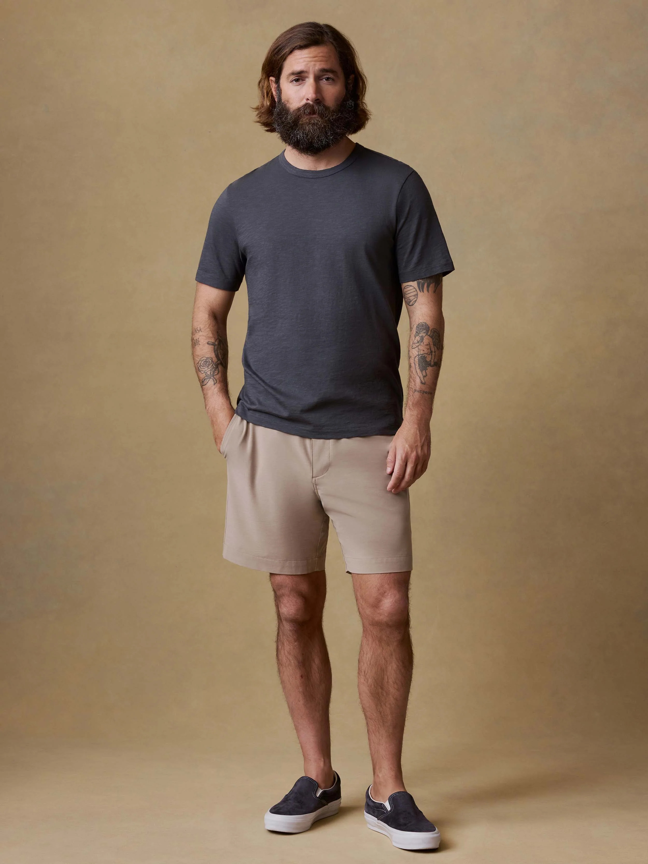 All Day™ Short (7") - Dark Teal | Faherty