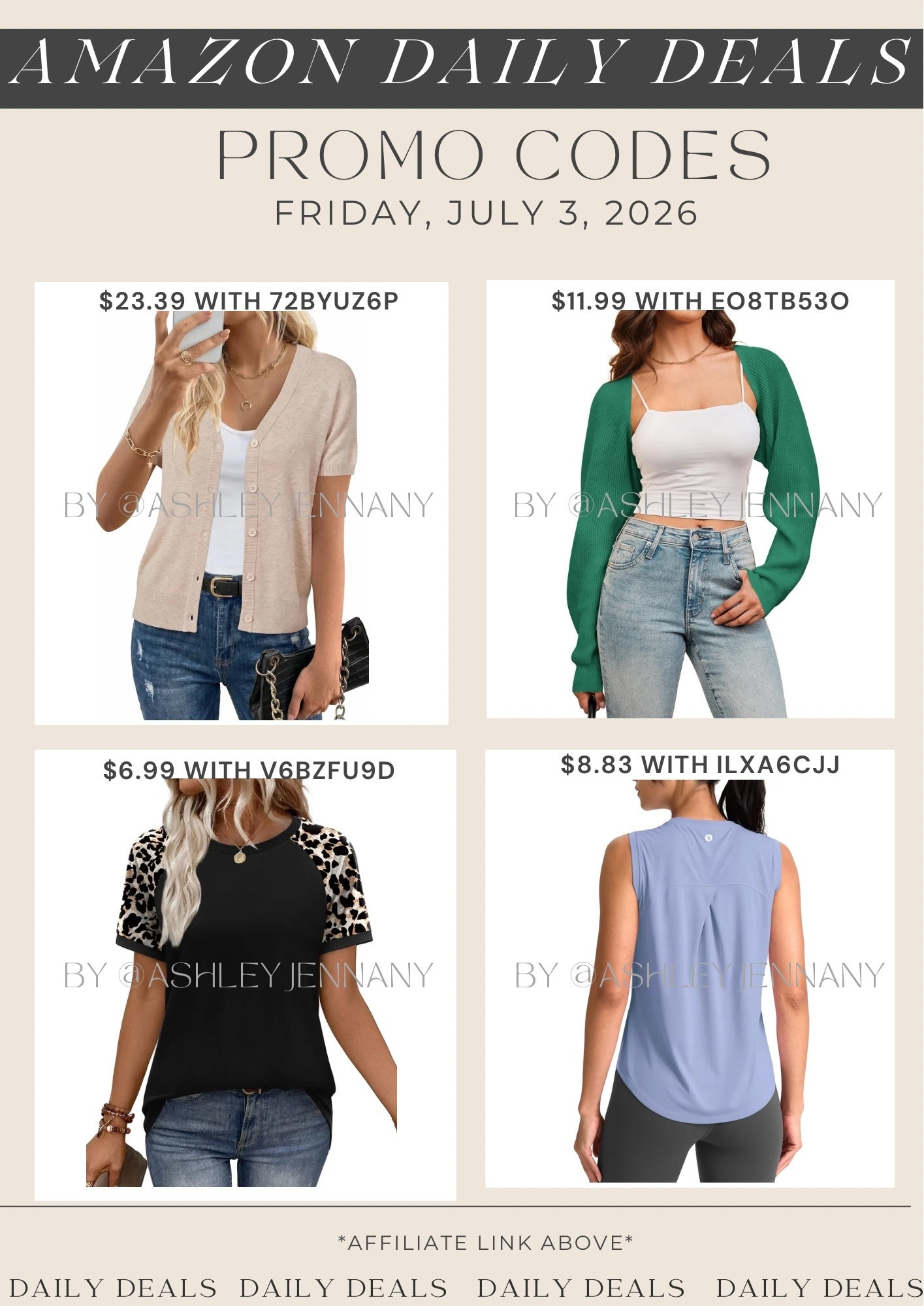 Amazon deals

#LTKSaleAlert #LTKMidsize #LTKootd