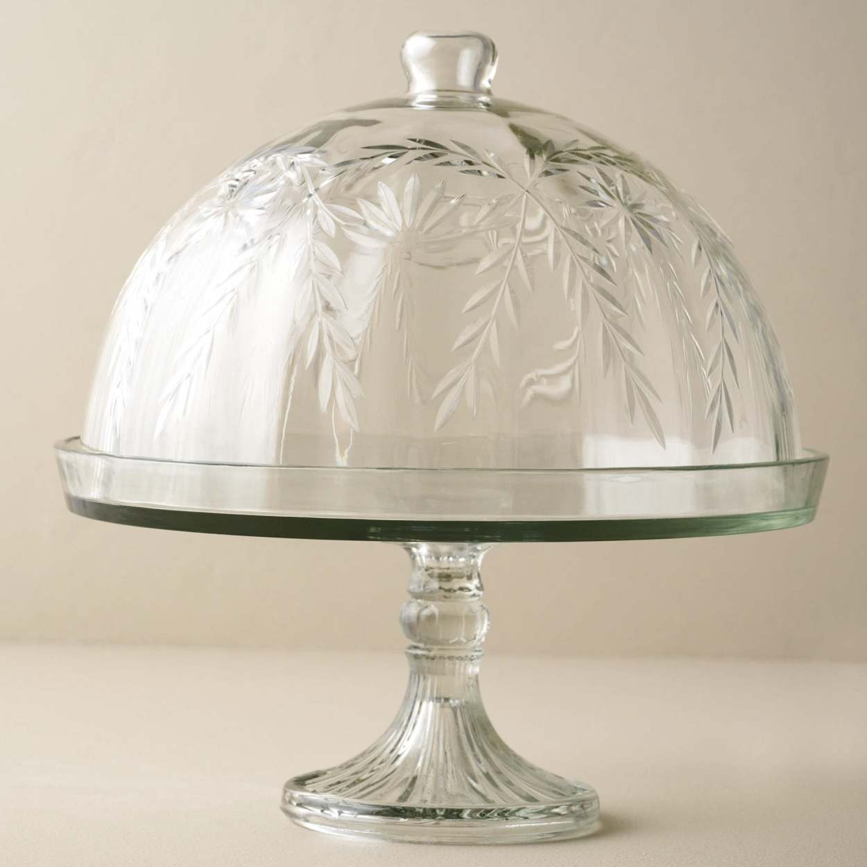 Vivian Cut Glass Cake Stand | Magnolia