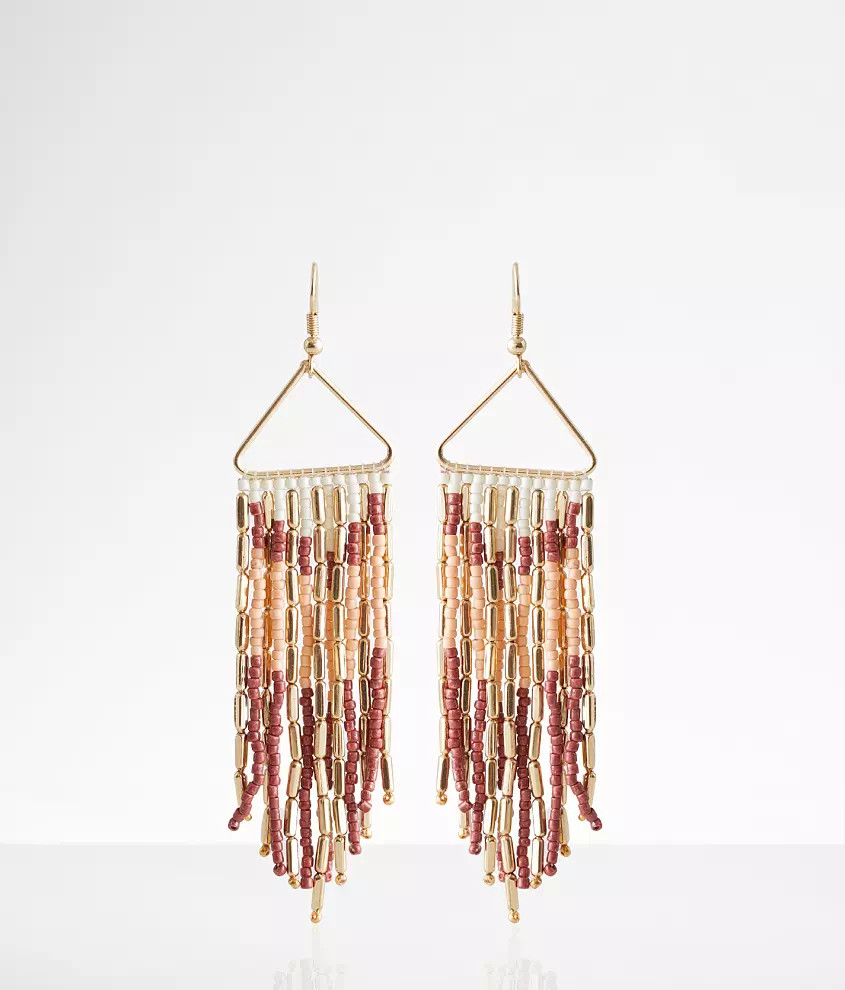 Seed Bead Fringe Earring | Buckle