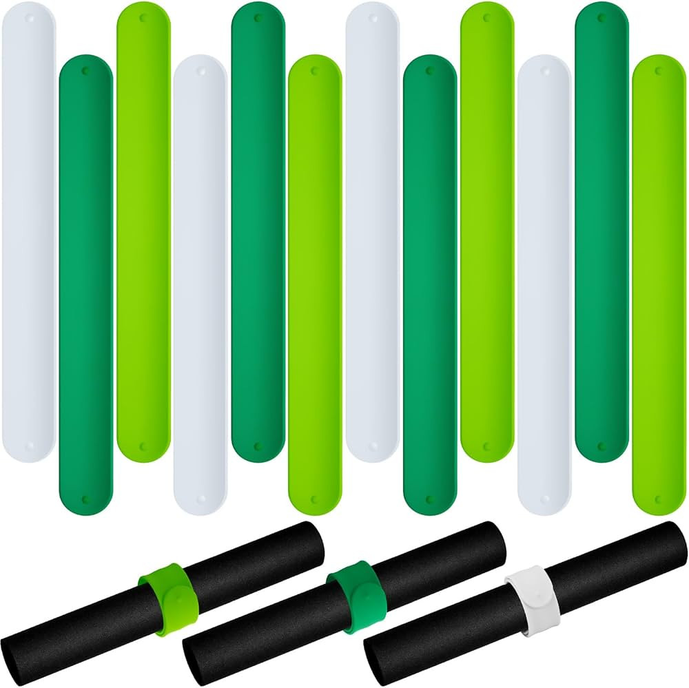 Halloscume 12 Pcs Christmas Wrapping Paper Roll Holder Clip 1.2 x 8.7 Inch Silicone Covered Metal... | Amazon (US)