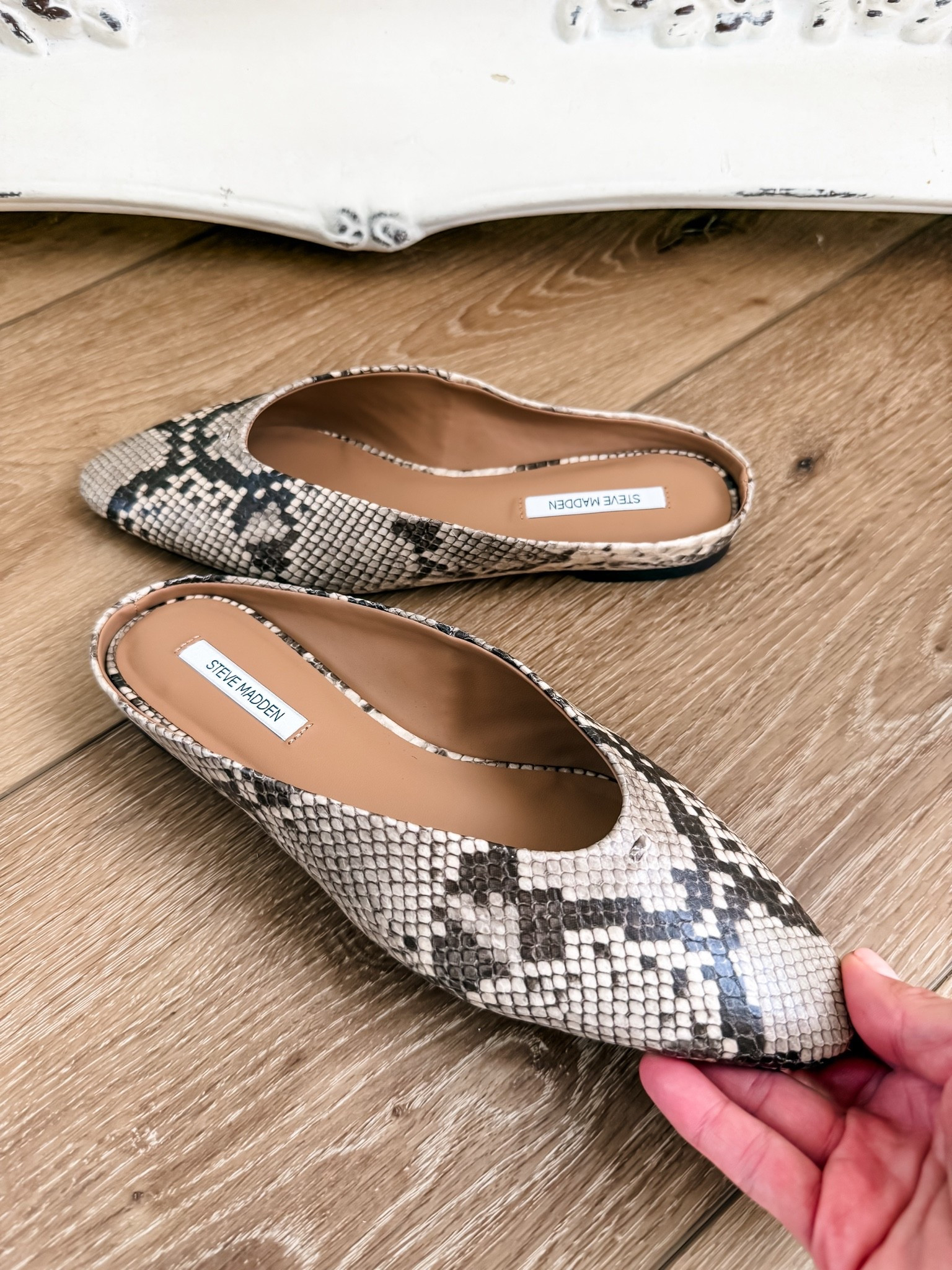 Snakeskin mules TTS @stevemadden-us

#LTKOver40