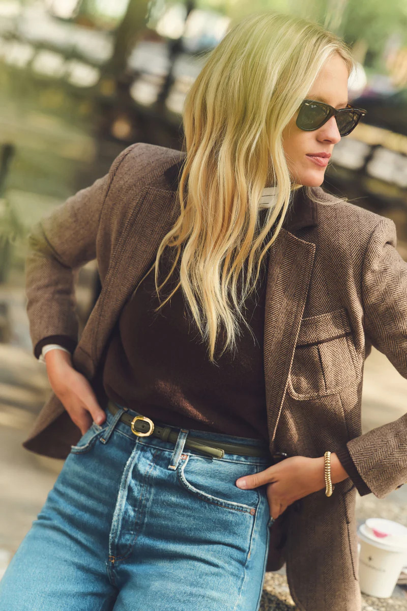 Chestnut Herringbone Cawley Blazer | Tuckernuck (US)