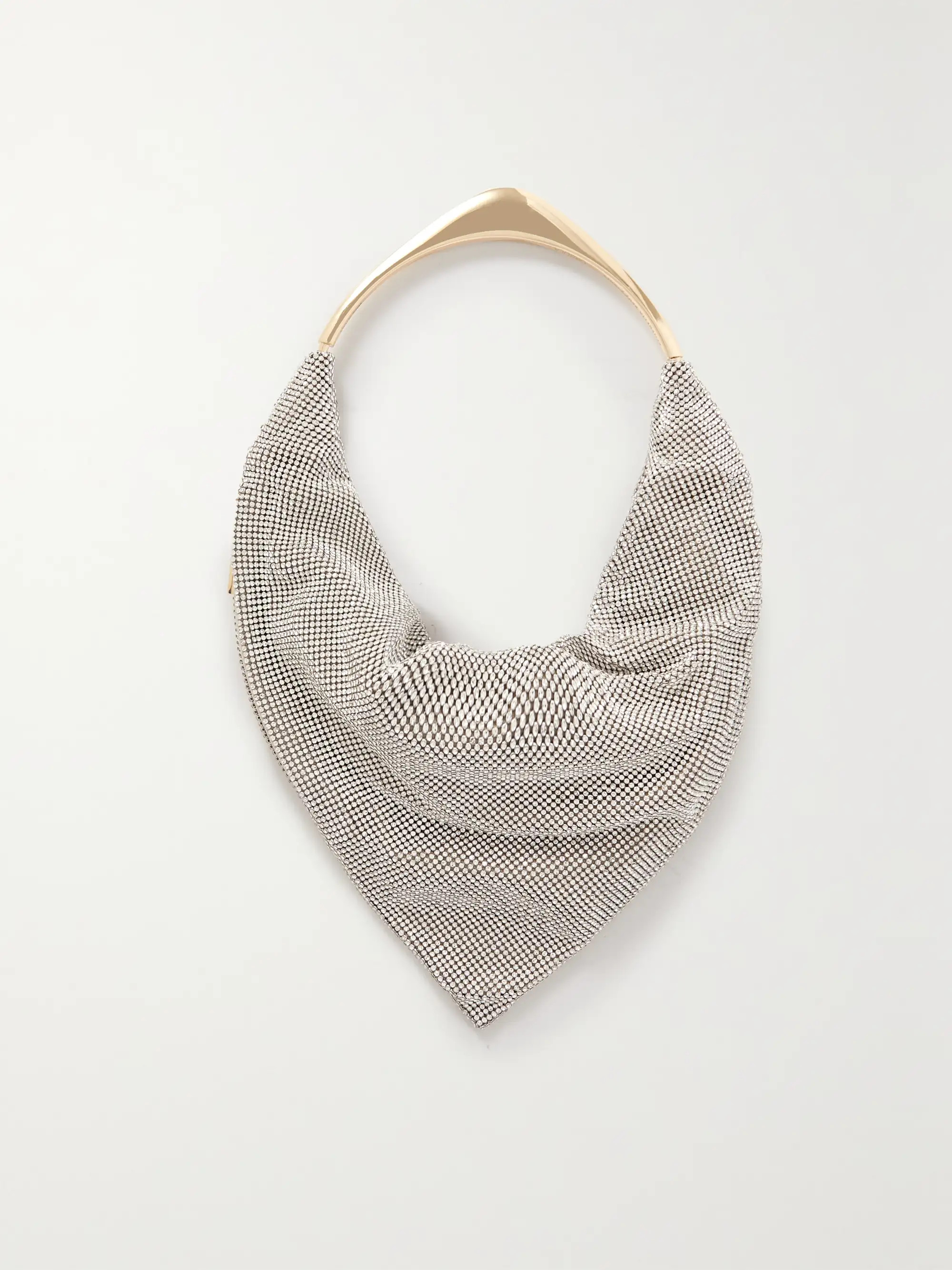 Borsa a spalla in raso con cristalli Ursolina | NET-A-PORTER (UK & EU)