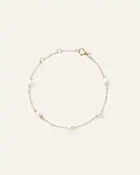 Freshwater Cultured Pearl Station Bracelet in Gold Vermeil | Quince