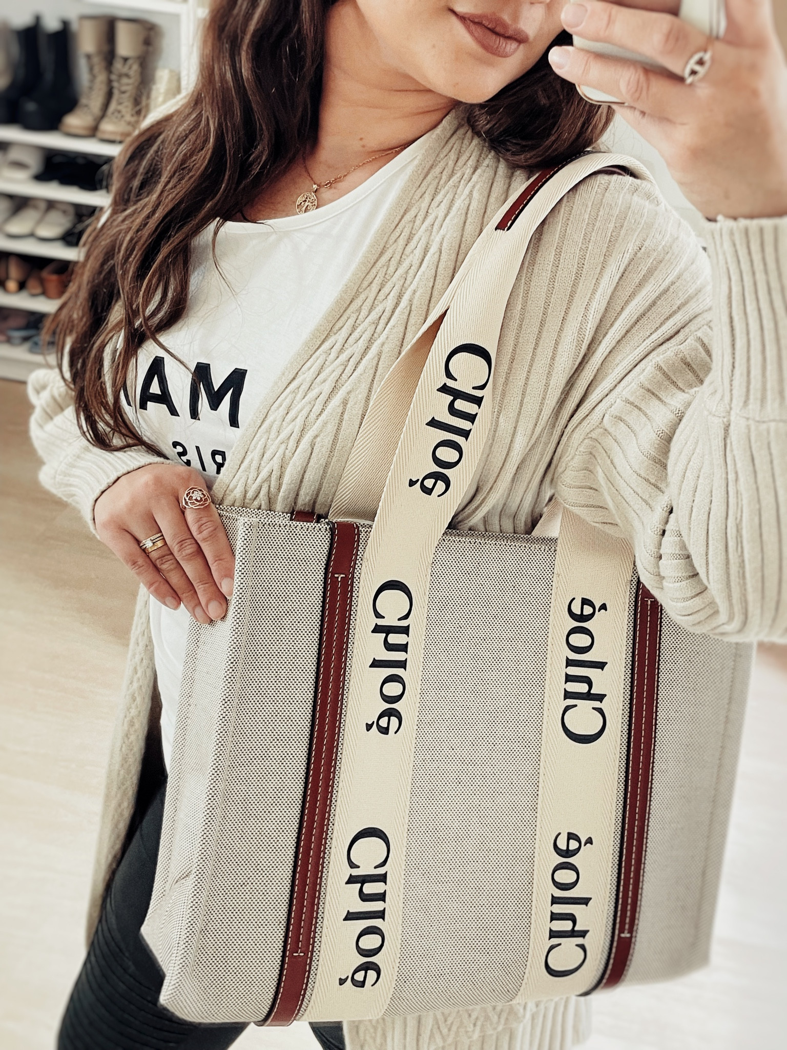 Chloe Woody Medium Linen and … curated on LTK