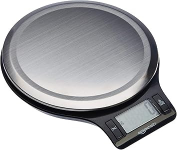 Amazon Basics Stainless Steel Digital Kitchen Scale with LCD Display, Batteries Included | Amazon (US)