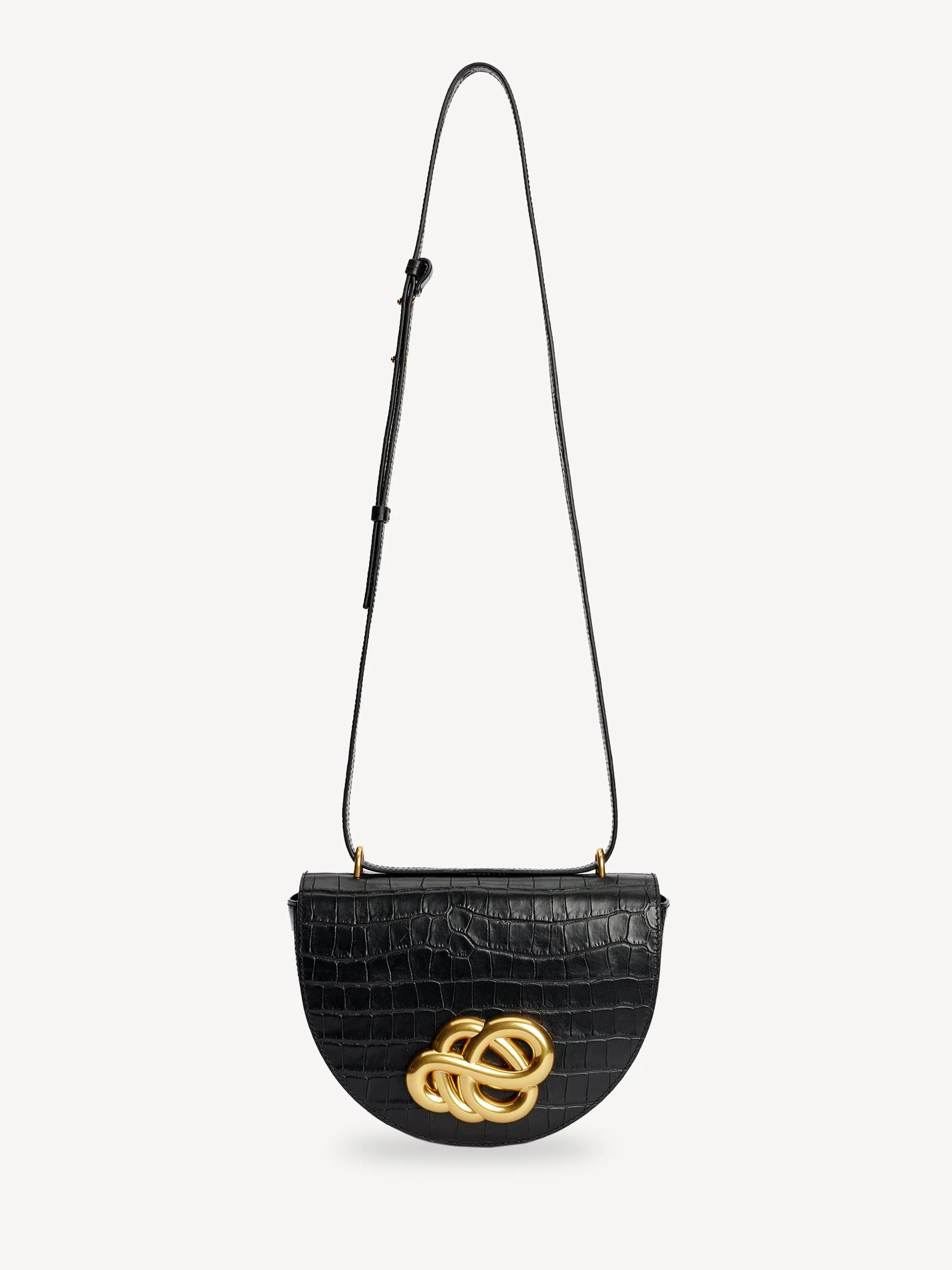 Buy By Malene Birger Black Cebella Leather Croc Handbag from Next Norway | Next EU