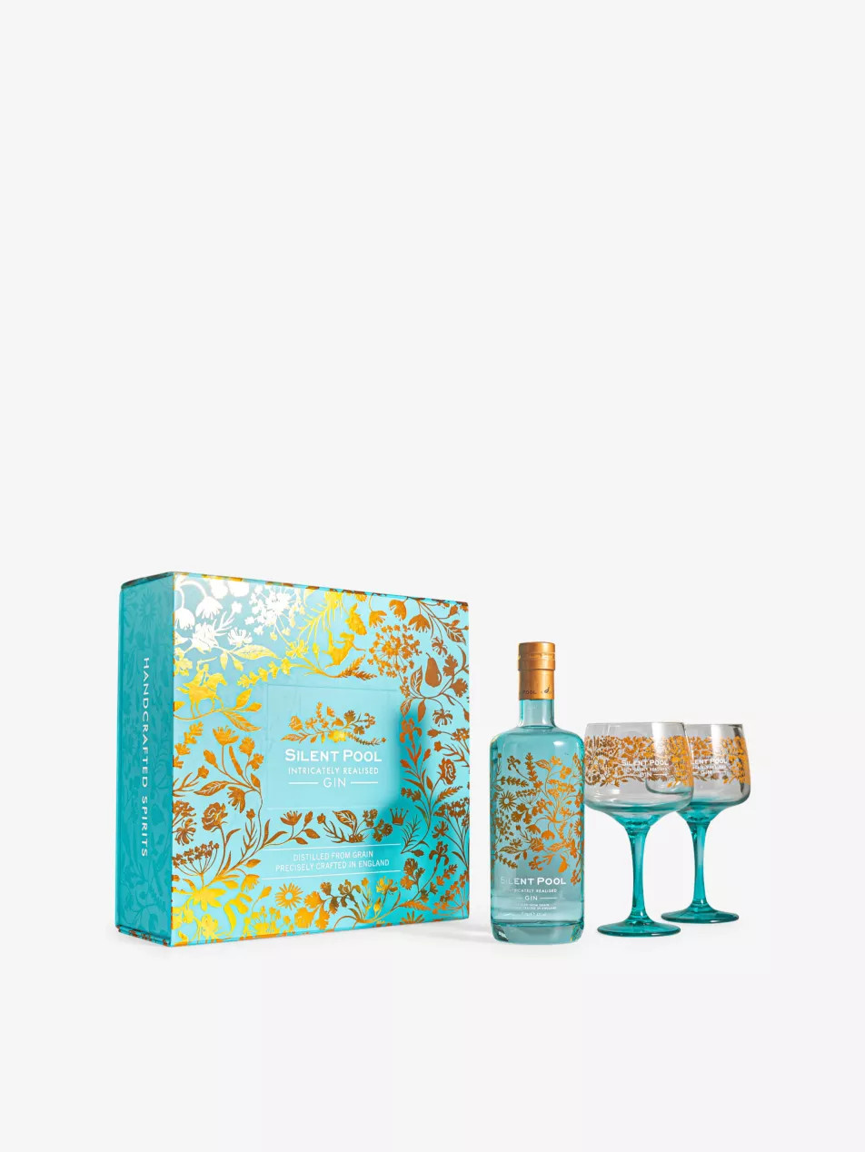 Gin and glasses gift set 700ml | Selfridges