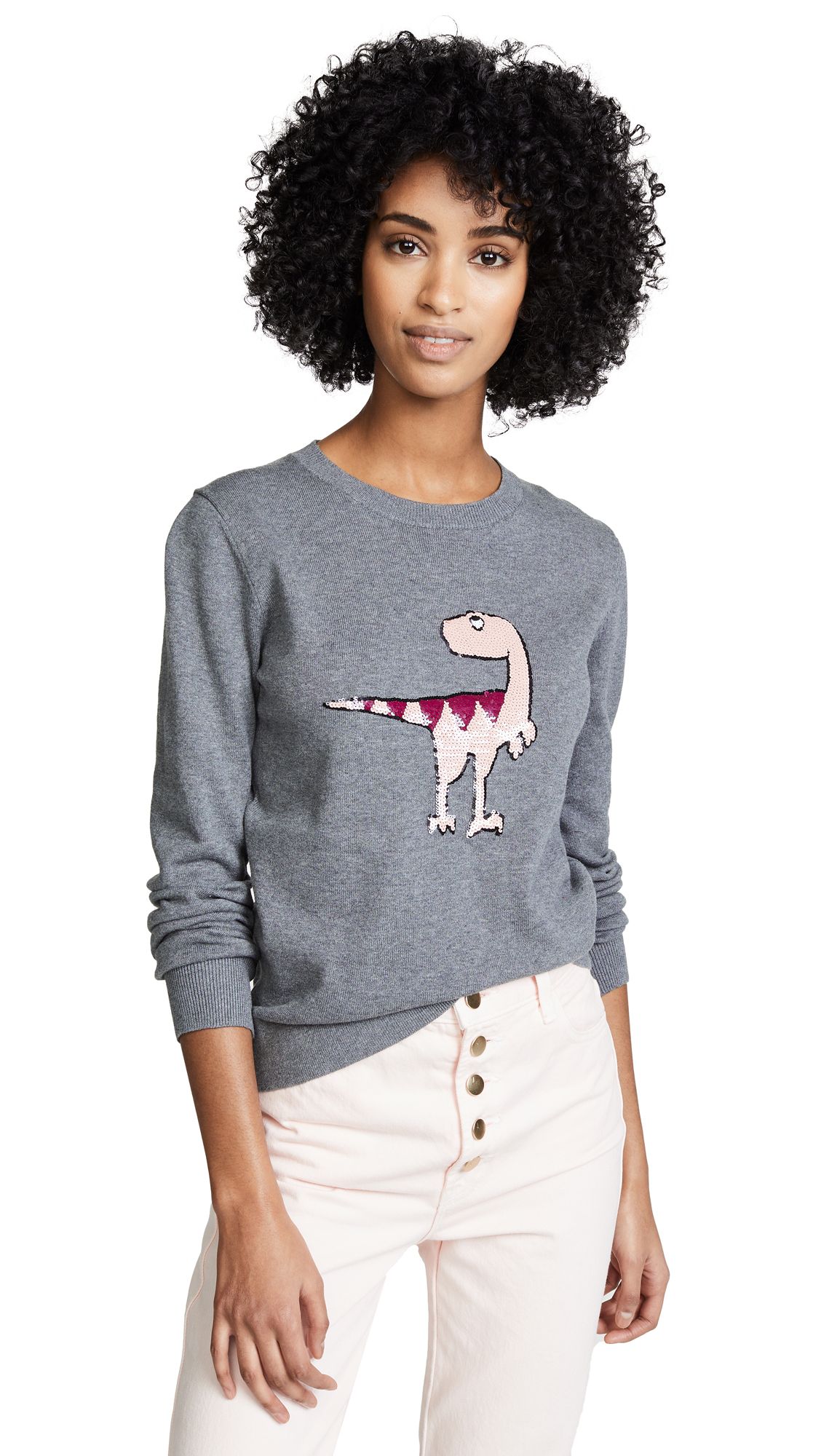 Markus Lupfer Tracy Sequin Dino Sweater | Shopbop