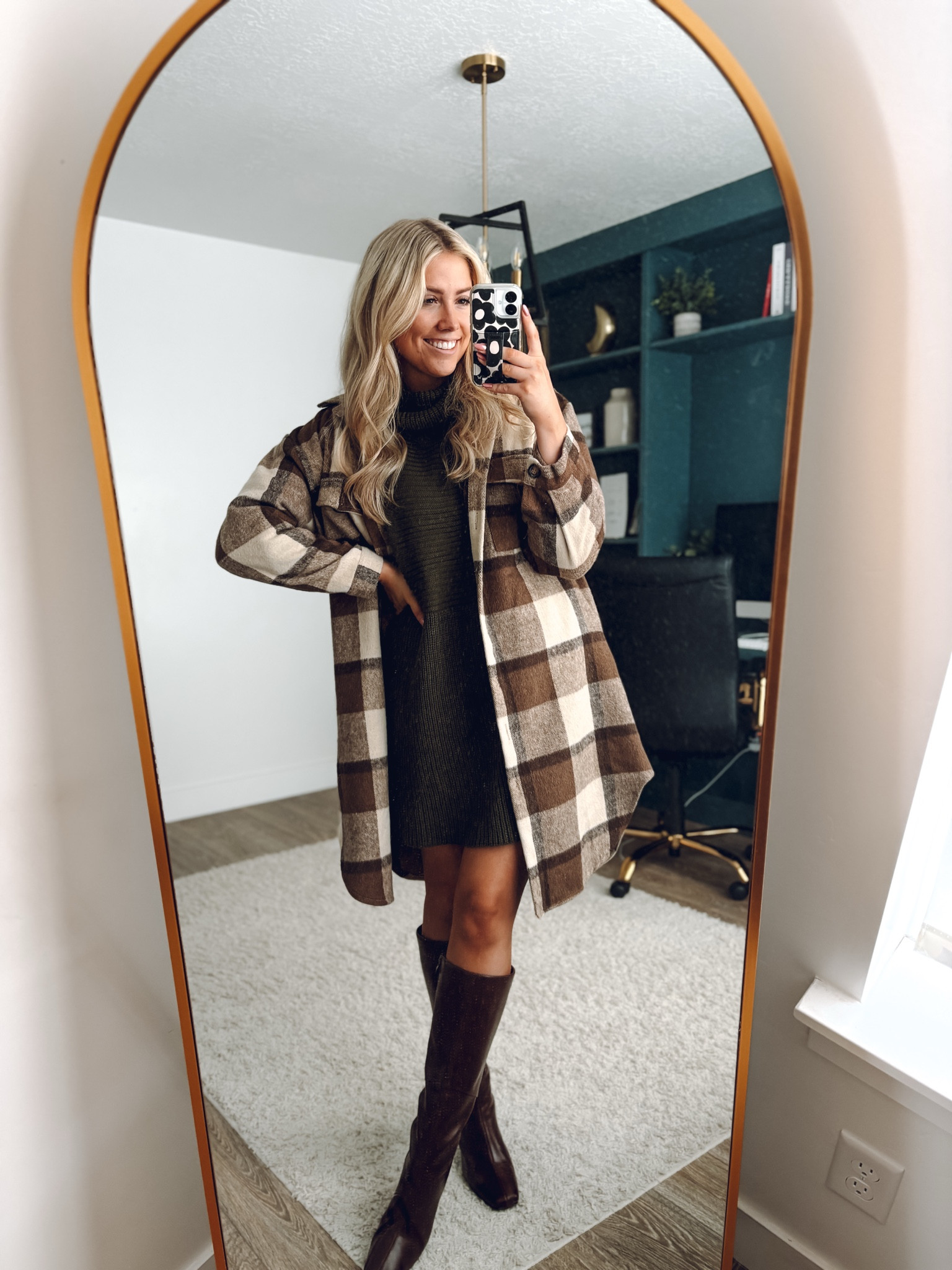 church outfit from last Sunday!

Sweater dress: wearing M
Shacket: wearing M
Boots: size up half 



#LTKSeasonal #LTKFindsUnder100