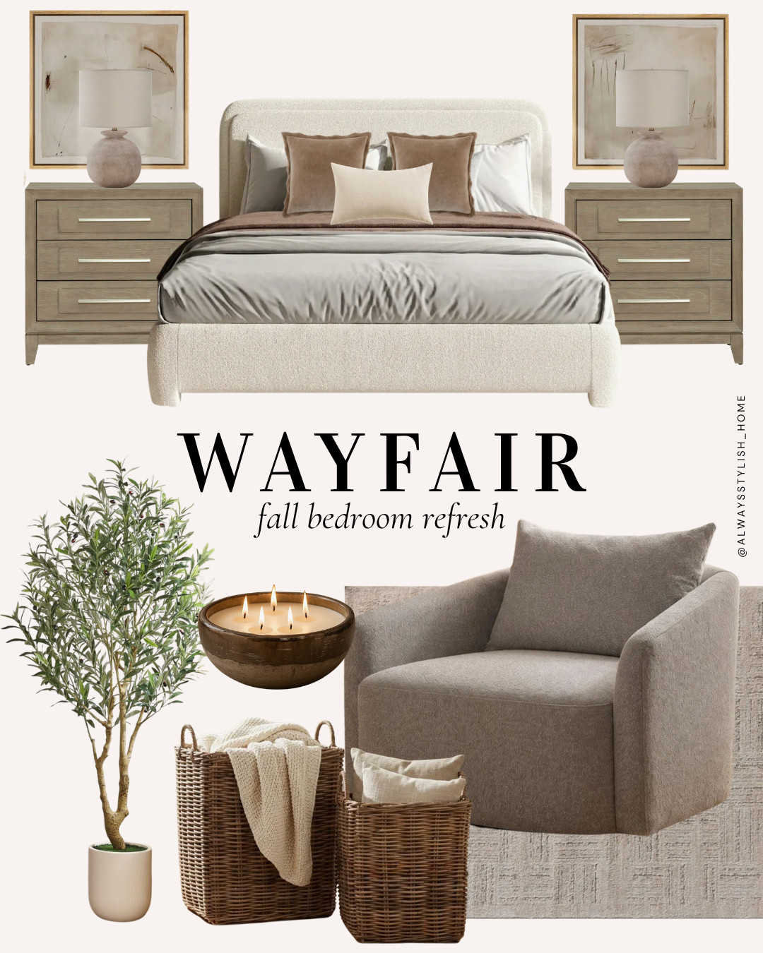 Wayfair neutral home finds that make your space look designer for less 🤍 bedroom furniture, rugs, lighting, and more, plus early deals already starting now. wayfair neutral home decor, neutral home finds, wayfair home finds, wayfair decor, wayfair bedroom decor, modern neutral home, organic modern decor, designer inspired home finds, woven rug, neutral wall art, decorative vase, modern mirror, coffee table decor, cozy home style, affordable home decor

#LTKSeasonal#LTKHome#LTKSaleAlert 

 #LTKSeasonal #LTKHome