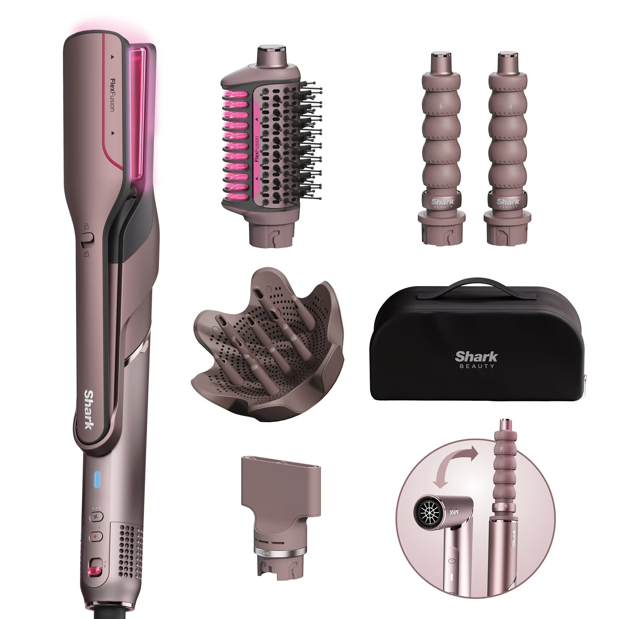 Shark Beauty FlexFusion Straight 5-in-1 Air and Ceramic Styling, Drying & Straightening System wi... | Cult Beauty