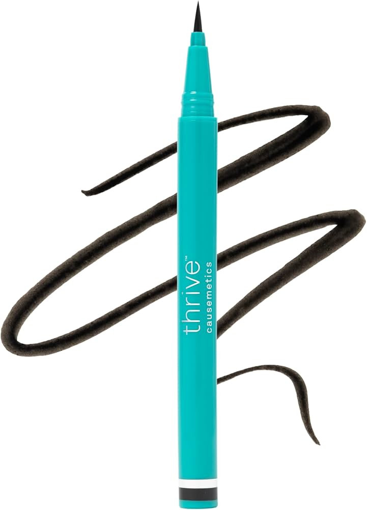 Thrive Causemetics Infinity Waterproof Black Liquid Eyeliner Pen, Eye Makeup Essential with Bioti... | Amazon (US)
