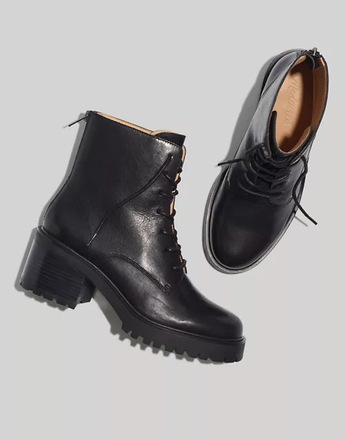 The Bradley Heeled Lugsole Boot | Madewell