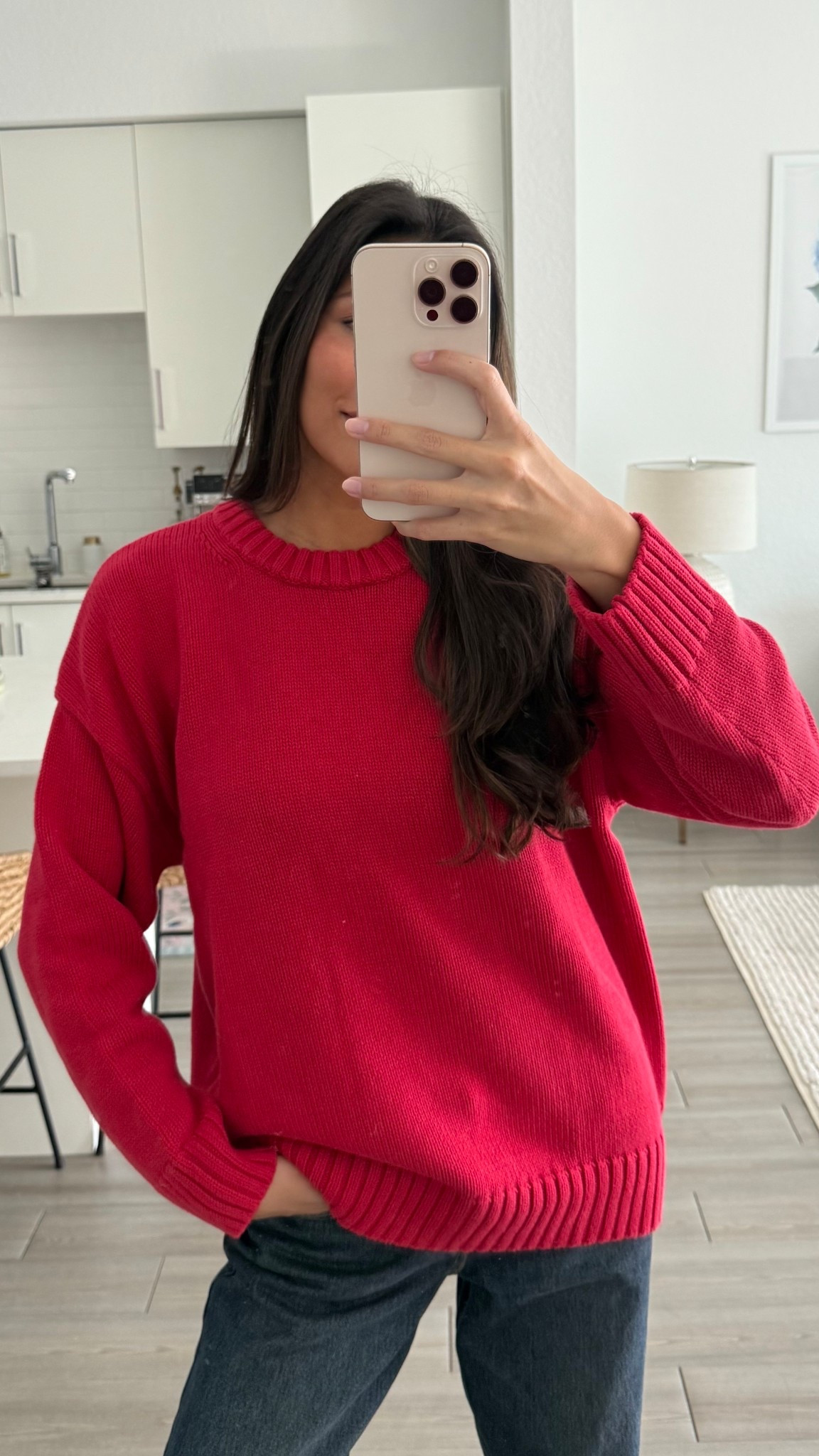 Red is the most stunning color for the holidays. I love the oversize fit of this sweater 10/10!!!✨🎄

#LTKStyleTip #LTKSeasonal #LTKHoliday