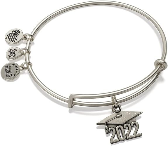 Alex and Ani Path of Symbols Expandable Bangle for Women, 2022 Graduation Cap Charm, Rafaelian Si... | Amazon (US)