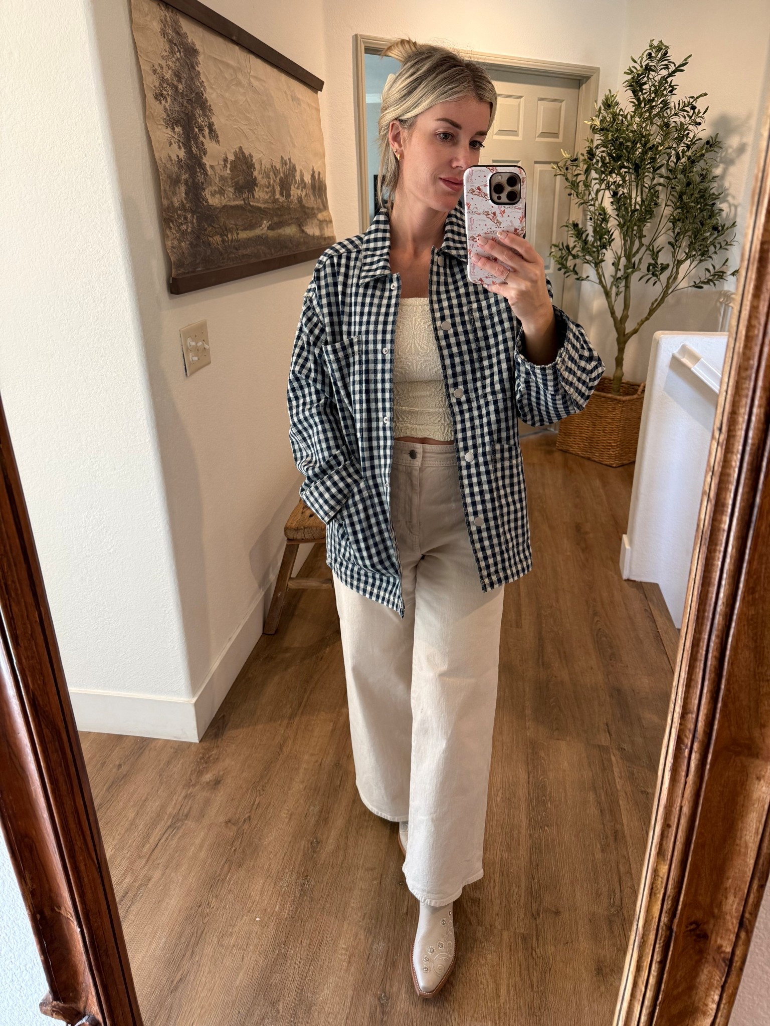 I love a good gingham print and this barn coat delivered! Love the oversized fit. This is a size small  

#LTKootd #LTKmomlife #LTKSaleAlert