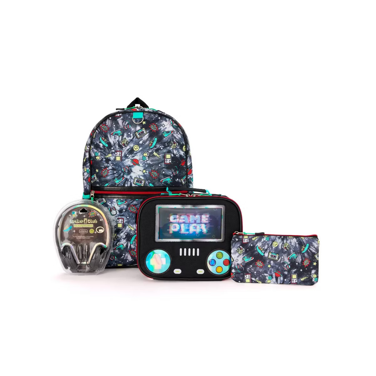 Locker Club Kids' 16L Kids Backpack with Lunch Box Headphone | Target