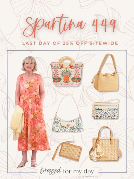 Last chance to get 25% off sitewide at Spartina 449! I’ve linked my favorite dresses and bags here. The quality of their pieces is so great.✨ 

#LTKSaleAlert #LTKOver40 #LTKStyleTip