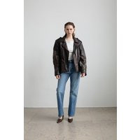 Vintage 90S Brown Leather Biker Jacket | Etsy (US)