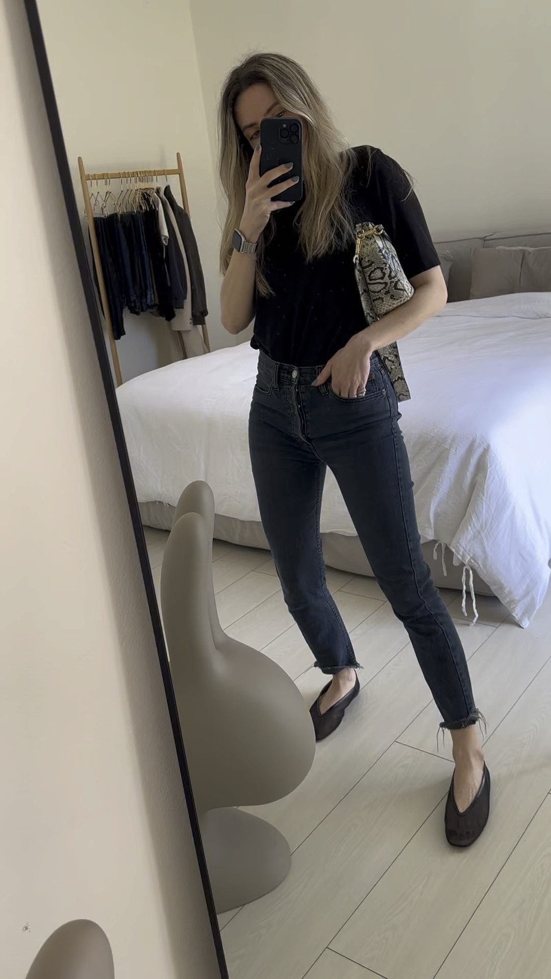 Cool shopping outfit for Spring 🌼

I want to feel cool and comfortable while shopping so this Spring outfit gives me just that.

You can easily turn it into an office look too with just a bag switch. Grab a bigger tote and you’re ready!

Featuring my favorite jeans style from Redone. 

I found a different color on Mytheresa and it’s on sale 🙌 

Mine is from 2018 and It still obsessed with it! SO flattering & comfy. Best pair of jeans ever!

True to size! I’m wearing a 27 in Redone.
#LTKshoecrush

#LTKSeasonal #LTKSaleAlert