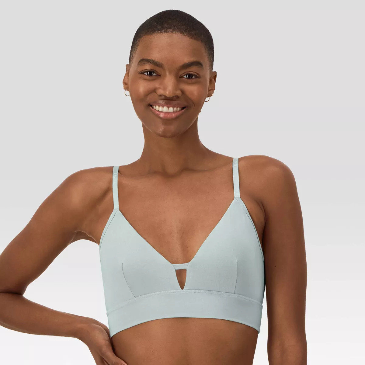 Hanes Originals Women's SuperSoft Longline Triangle Bra MHOT10 | Target