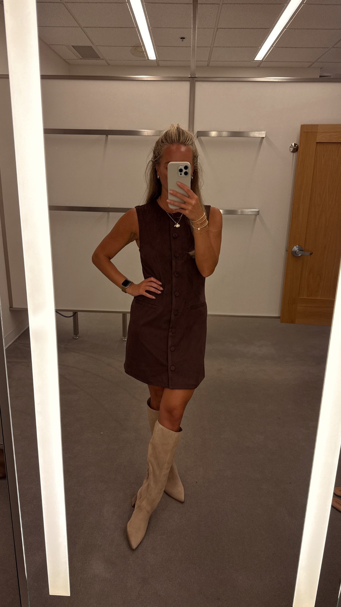 Faux suede mini dress look 🤌🏼✨ 

Fall fit, fall dress, fall photos, family pics, Nordstrom sale, suede boots, brown dress, neutral style, fall style


#LTKStyleTip #LTKSaleAlert #LTKShoeCrush