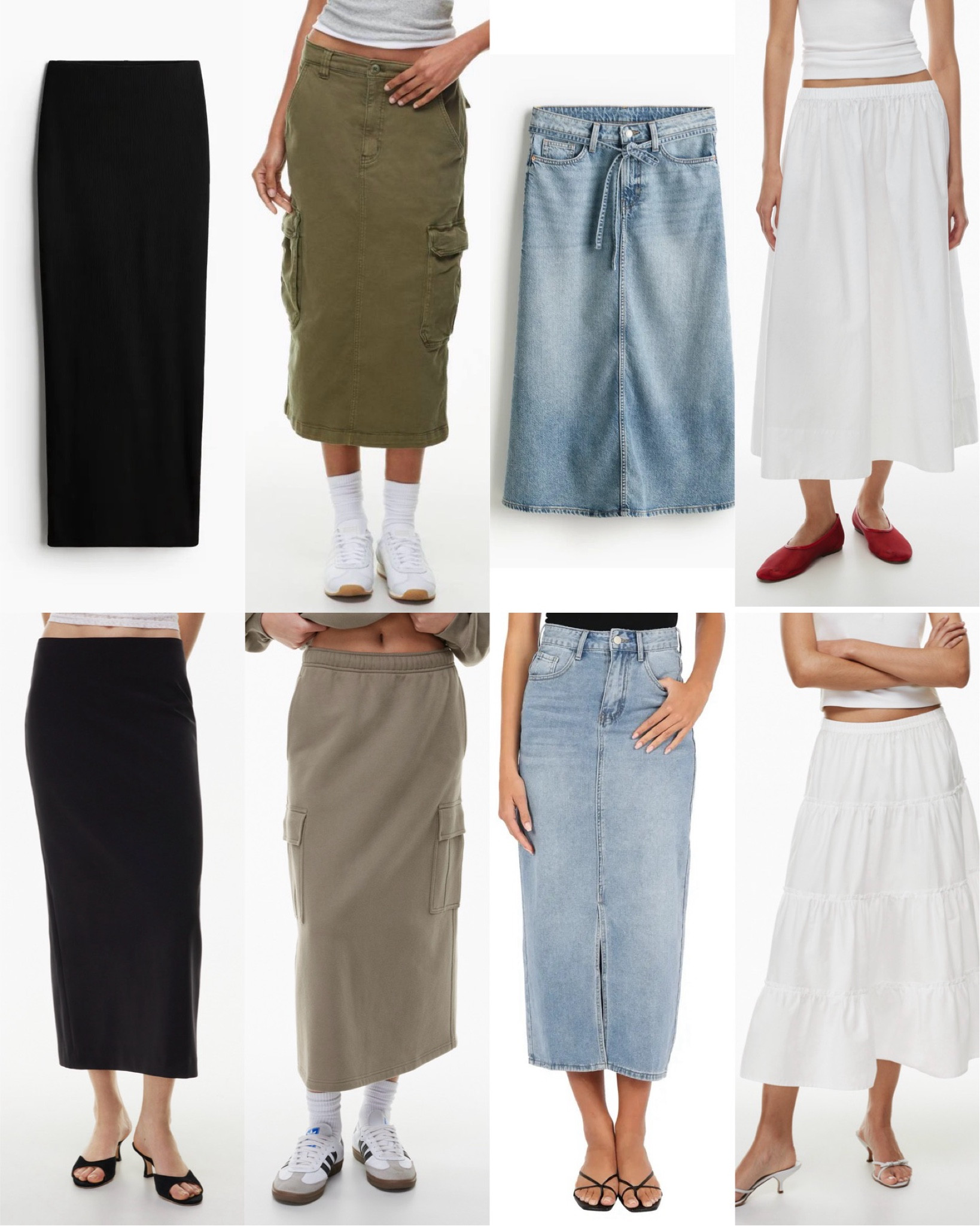 Midi skirts I’m loving! 
I have similar skirts and wear them so much especially in spring 


#LTKStyleTip #LTKOver40 #LTKFindsUnder100