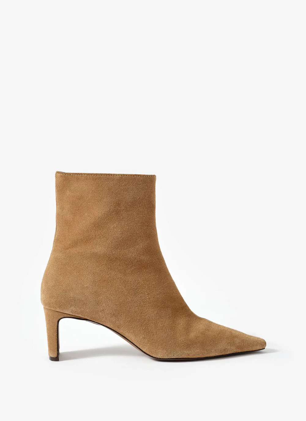 Macy Neutral Suede Ankle Boots | Mint Velvet