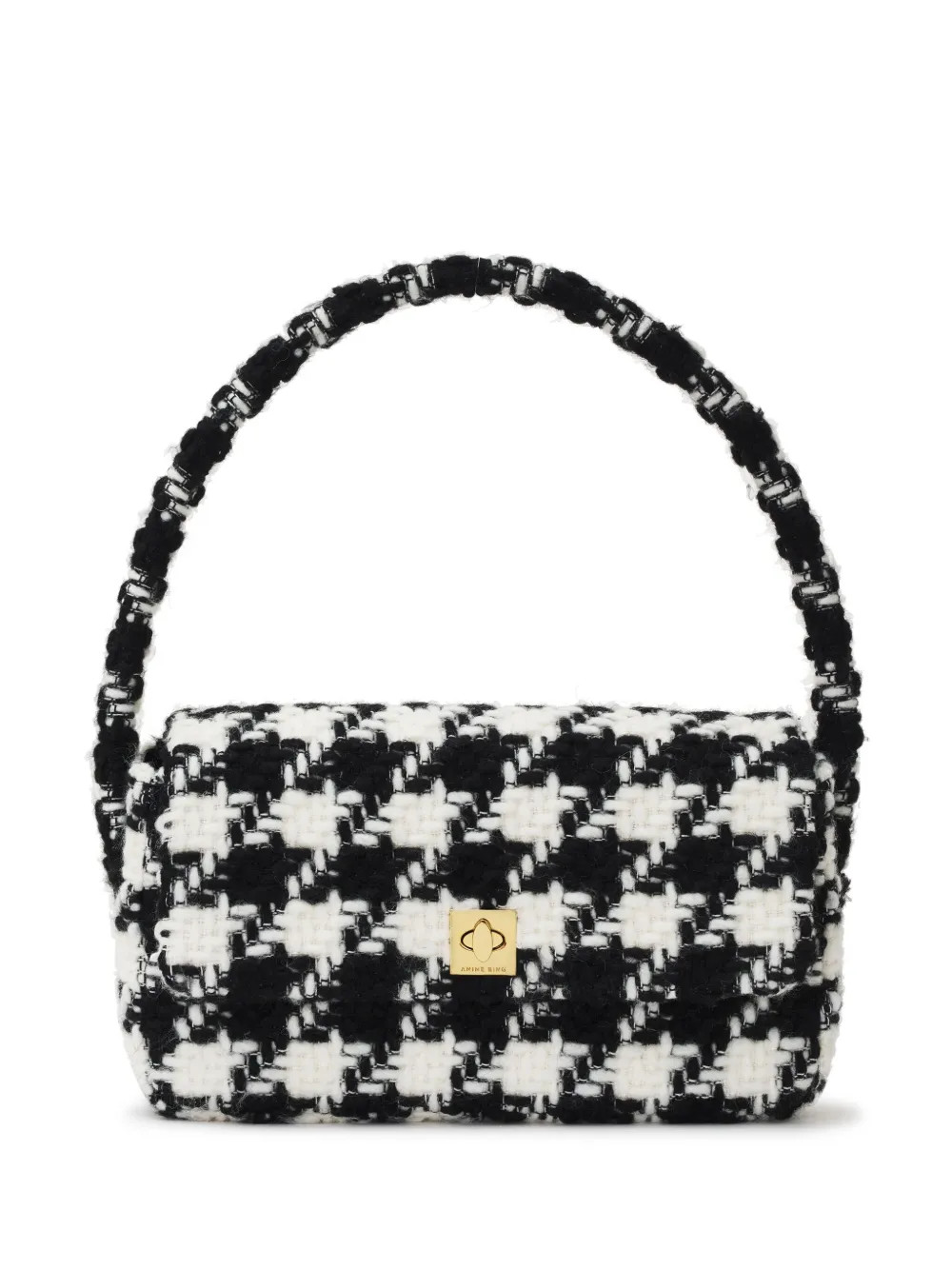 Nico houndstooth-pattern shoulder bag | Farfetch Global