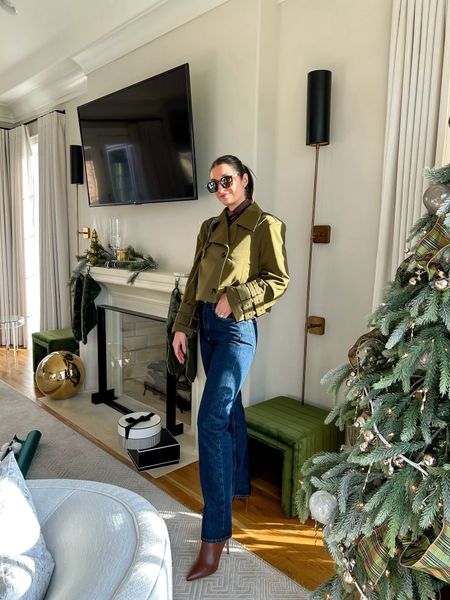 Love this chic fall outfit! It’s giving Kendall Jenner vibes to me. The coat runs a bit big, I’m wearing a small but could’ve sized down to a XS! The jeans run TTS and are amazing quality if you need a dark wash jean. Also highly recommend the brown turtleneck underneath. 

#LTKCyberWeek #LTKHoliday #LTKstyletip