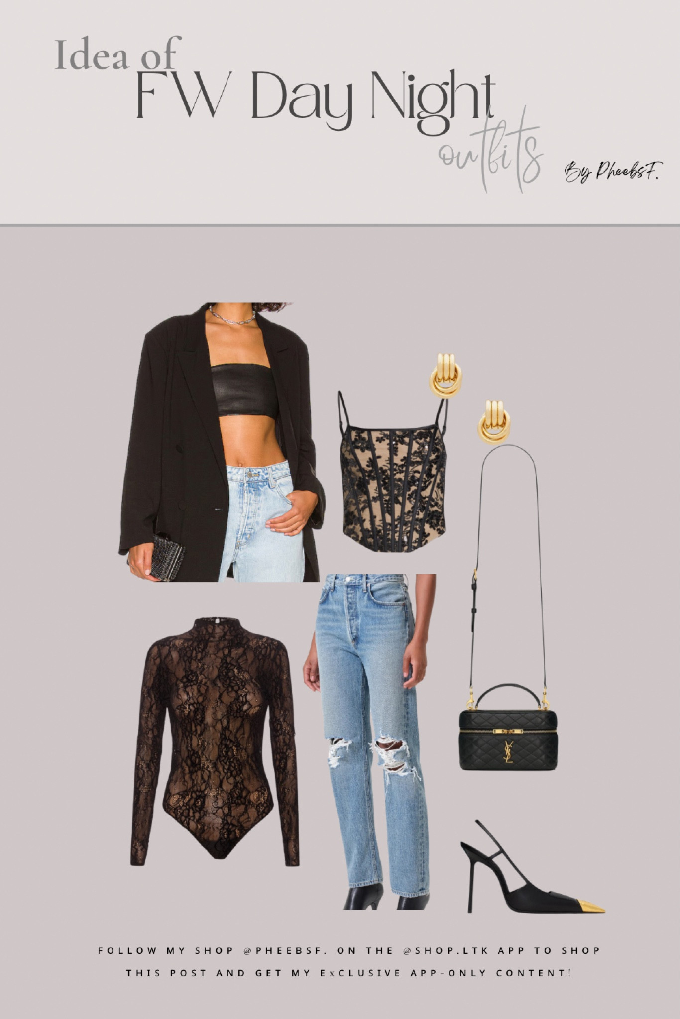 Fall date night outfit Black oversized blazer Good American Lace bodysuit Agolde 90s pinch waist jeans Schutz mules

#LTKFindsUnder100 #LTKSaleAlert #LTKSeasonal


#LTKwinter #LTKstyletip #LTKautumn