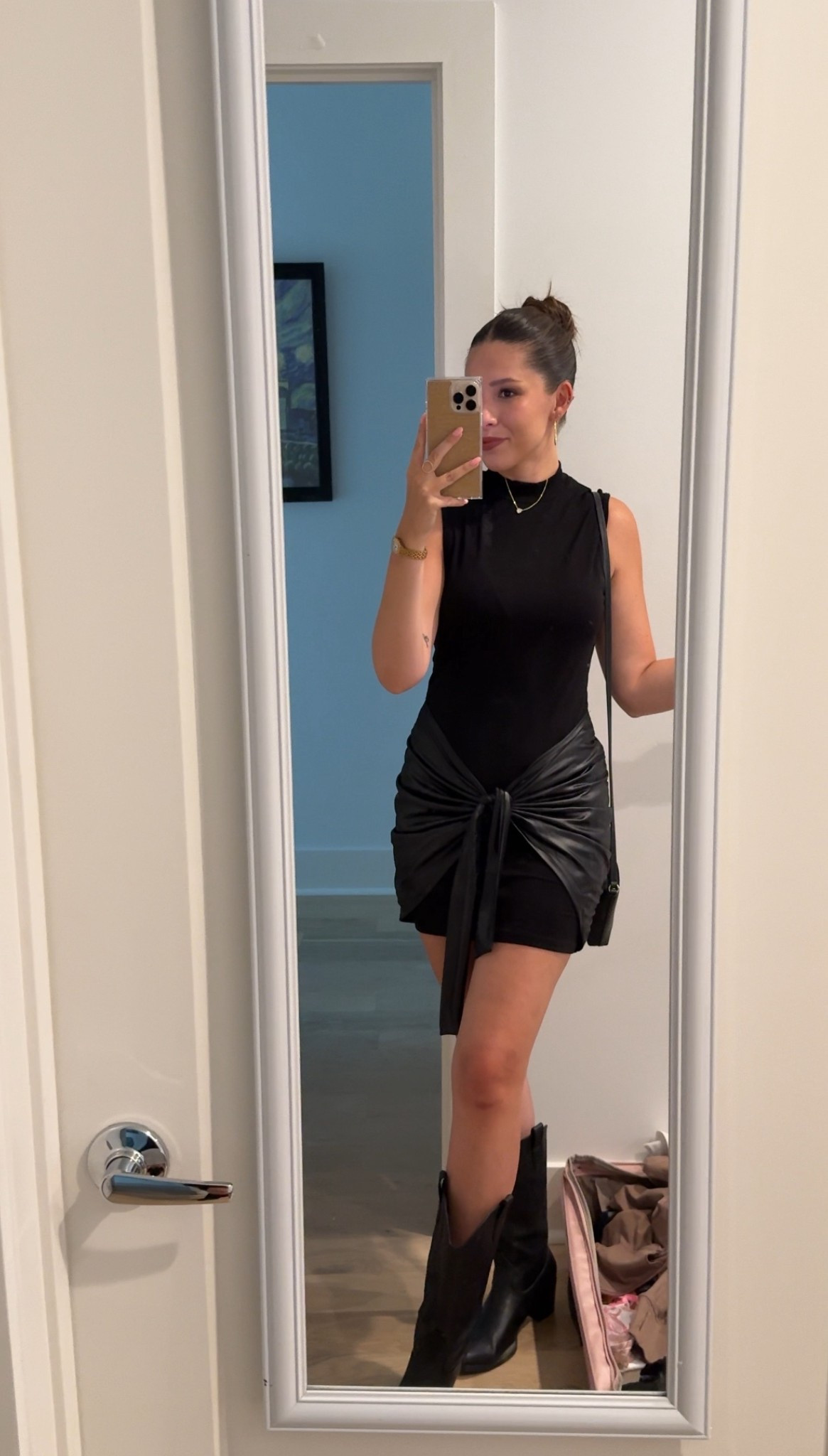 Black Leather Dress 🖤

#LTKSeasonal #LTKSaleAlert #LTKFindsUnder50