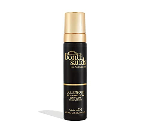 Bondi Sands Liquid Gold Self Tanning Foam | Lightweight + Quick Dry Foam Enriched with Argan Oil, Provides a Hydrated Streak-Free Tan | 6.76 Oz/200 mL | Amazon (US)