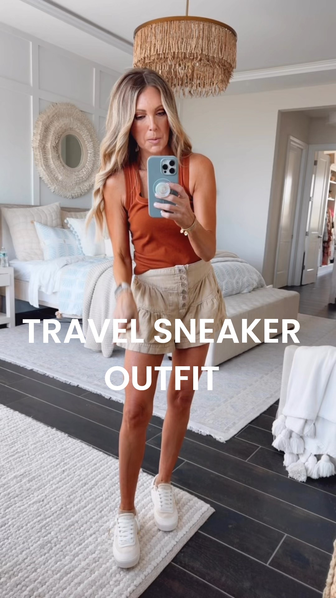 This is probably the casual outfit I wear the most... one color of this tank, the flared leg shorts and my REEF Lay Days. I wear them with Amazon cotton pedi socks. 

#LTKootd #LTKSpringSale