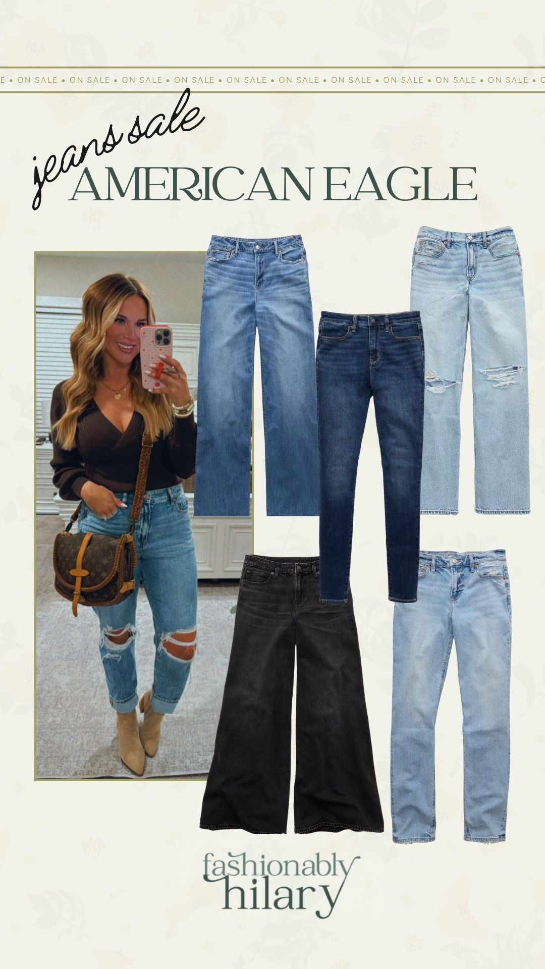 American Eagle has so many options on jeans and they are all 25% off right now (and an additional 20% off when you spend $50). These strigid mom jeans are some of my favorite jeans that I have been wearing for a few years, they are so flattering and comfy! 
American Eagle sale, jeans 

#LTKMidsize #LTKmomlife #LTKFindsUnder50