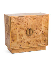 2 Door Burl Wooden Cabinet | Marshalls