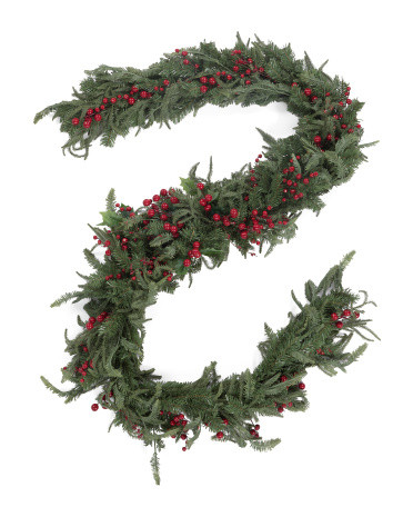 9ft Real Touch Cedar Mantle Garland | TJ Maxx