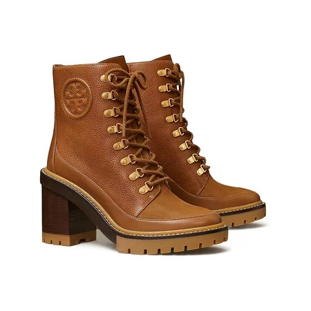 Tory Burch Womens Miller Leather Round Toe Mid-Calf Boots | Walmart (US)