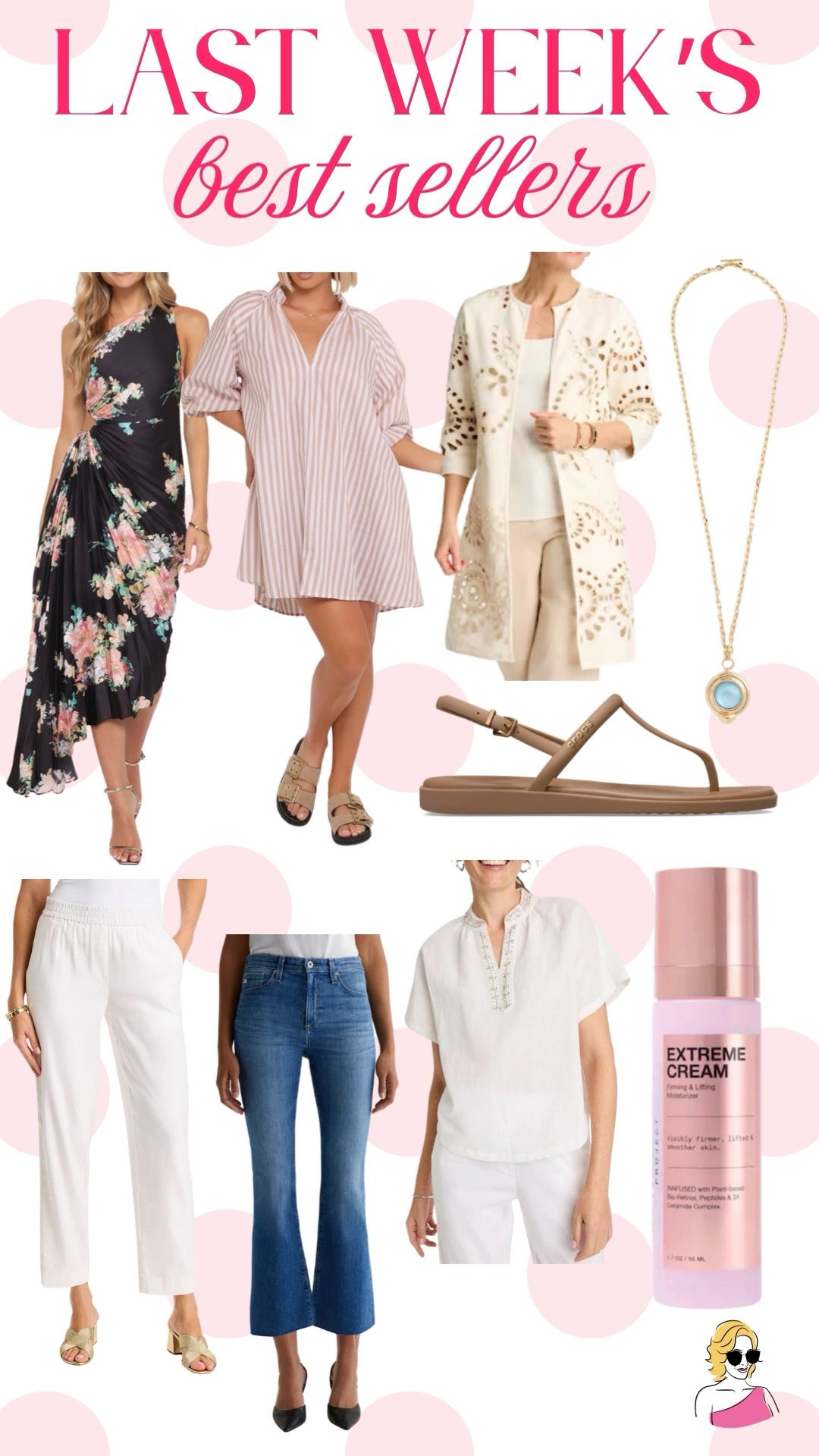 Last weeks best sellers!! Everything were loving from last week! 

denim, chicos, petal and pup, wedding guest dress, spring fashion, crocs, linen pants, necklace, mature skin, extreme cream  

 #LTKgrwm #LTKootd #LTKSeasonal