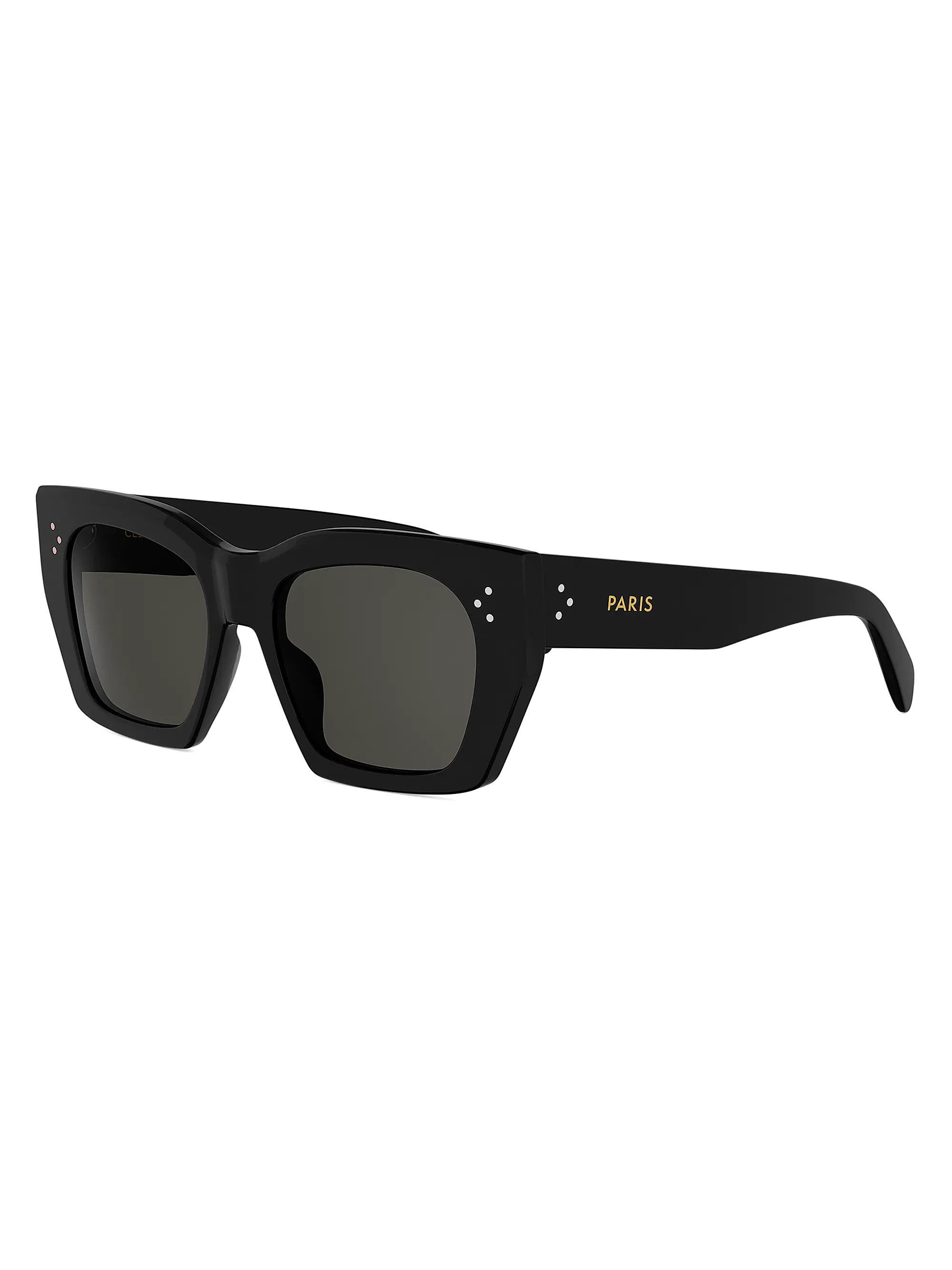 CELINE 3 Dots 53MM Tortoiseshell Square Sunglasses | Saks Fifth Avenue