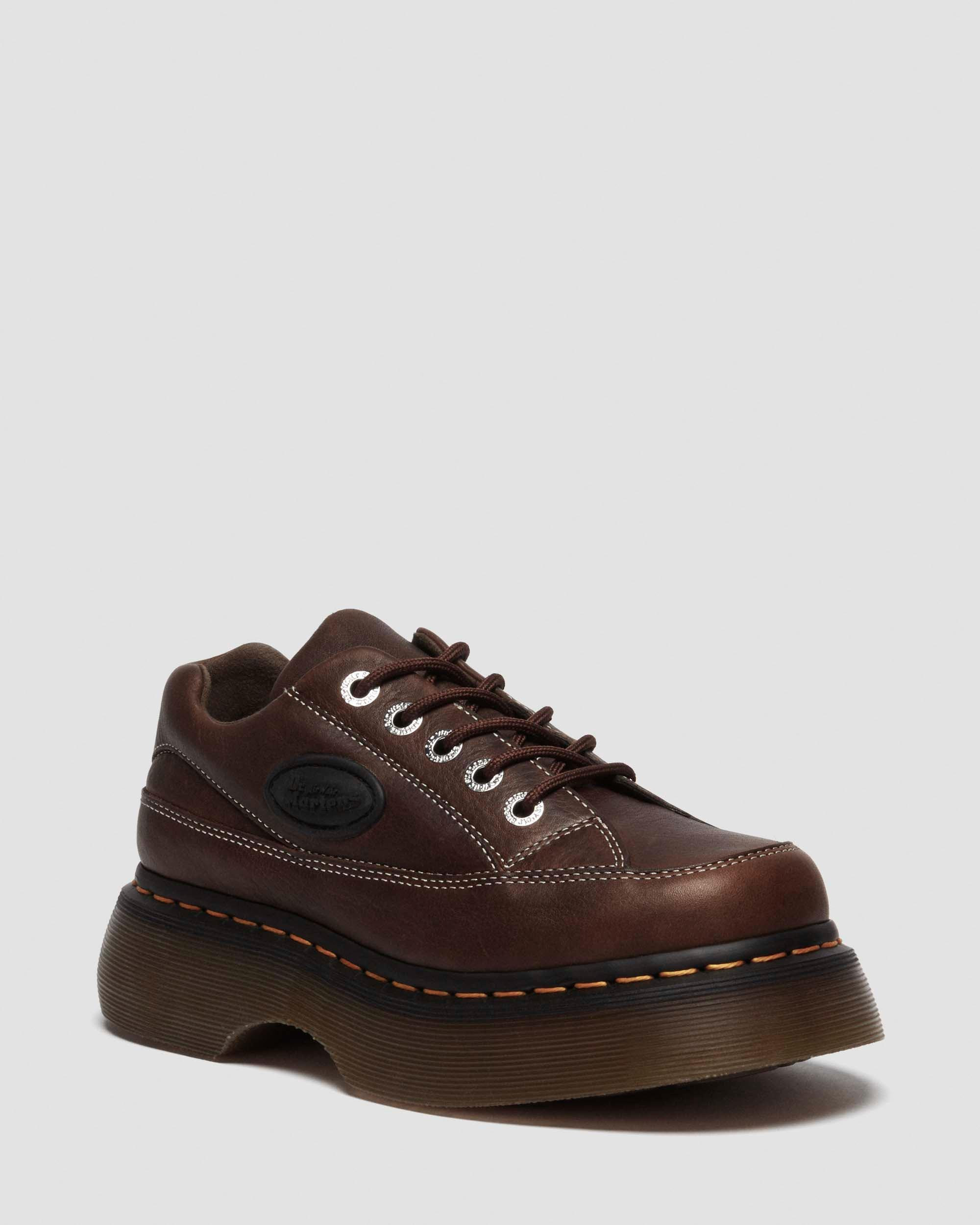Buzz 5-eye Grizzly leather shoes in Dark Brown | Dr. Martens | Dr. Martens